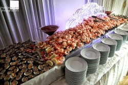 an assortment of fish at a wedding