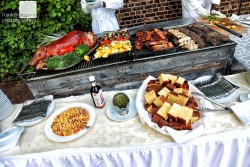 cuisine at a wedding