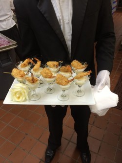 cuisine at a wedding