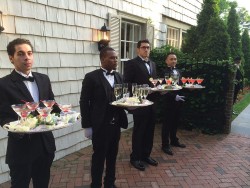 royalton staff with trays of cocktails