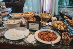 cuisine at a wedding